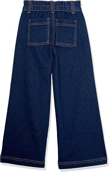 Dark Blue Wide-Leg Jeans image 3